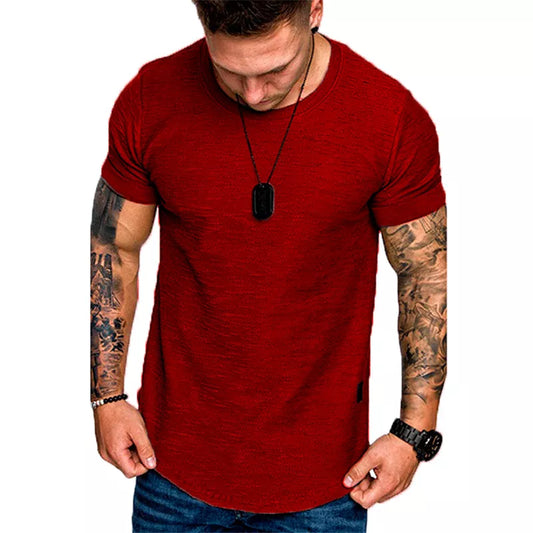 Men's Casual Solid Short-Sleeve T-Shirt